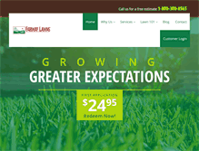 Tablet Screenshot of fairwaylawns.com